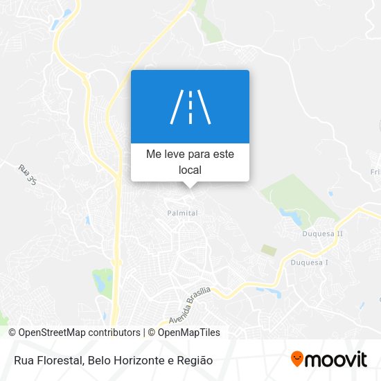 Rua Florestal mapa
