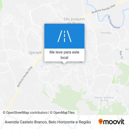 Avenida Castelo Branco mapa