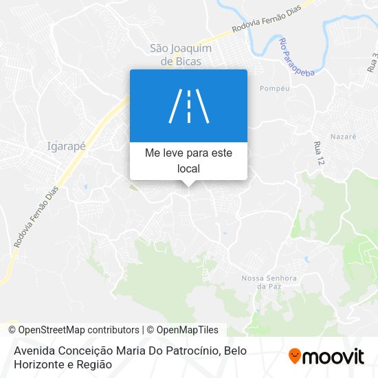 Avenida Conceição Maria Do Patrocínio mapa