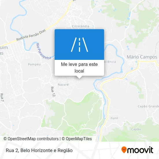 Rua 2 mapa
