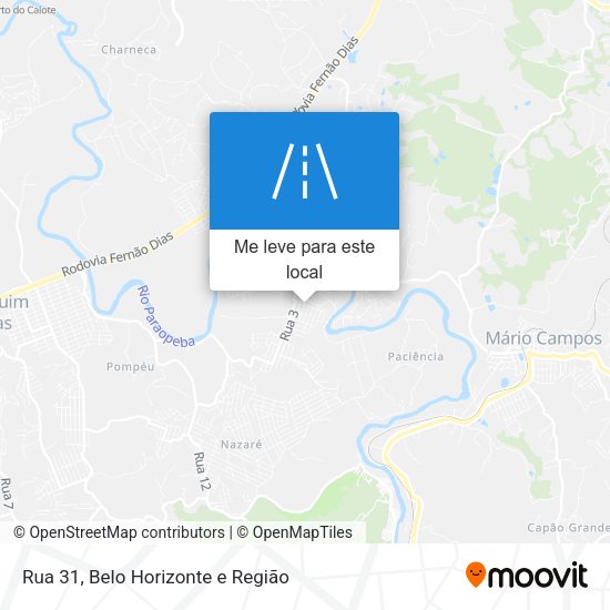 Rua 31 mapa