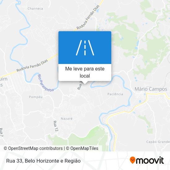 Rua 33 mapa