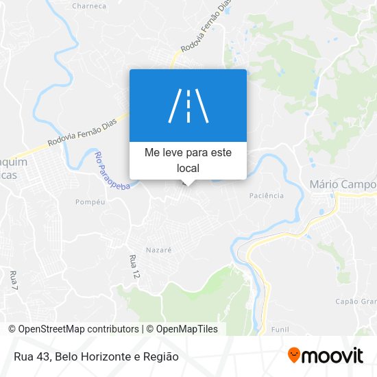 Rua 43 mapa