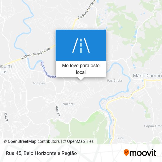 Rua 45 mapa