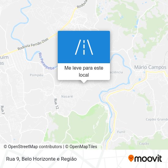 Rua 9 mapa
