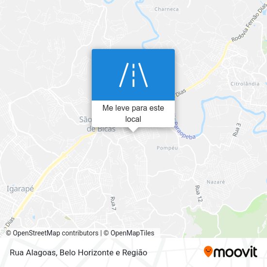 Rua Alagoas mapa