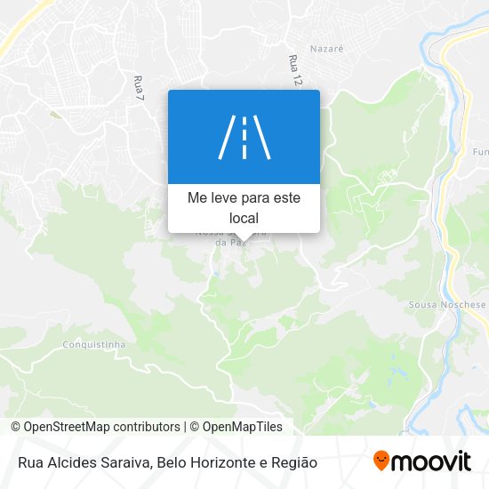 Rua Alcides Saraiva mapa