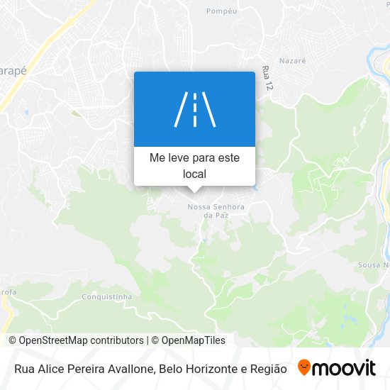 Rua Alice Pereira Avallone mapa