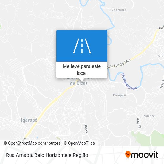 Rua Amapá mapa