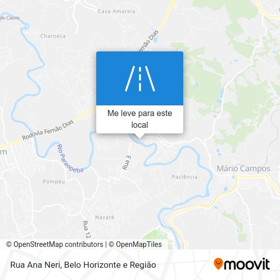 Rua Ana Neri mapa