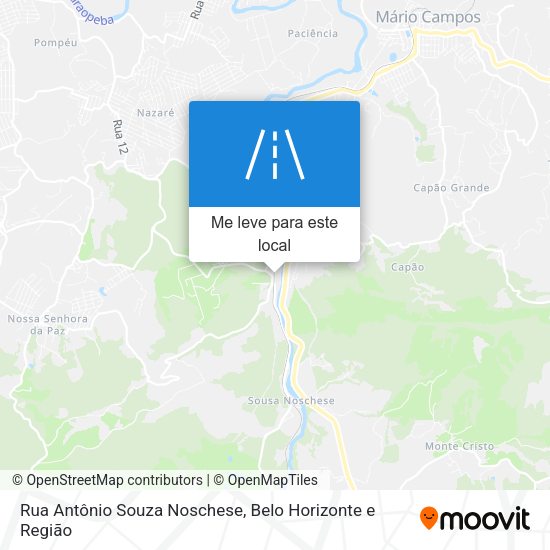 Rua Antônio Souza Noschese mapa