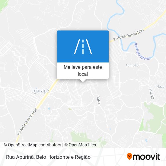 Rua Apurinã mapa