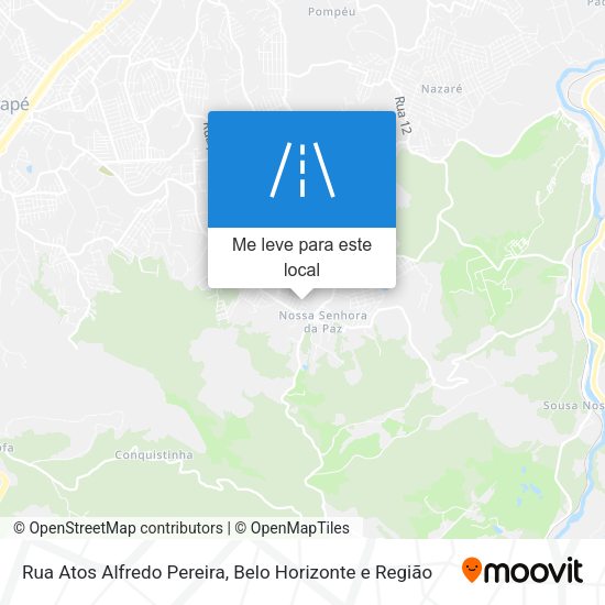 Rua Atos Alfredo Pereira mapa
