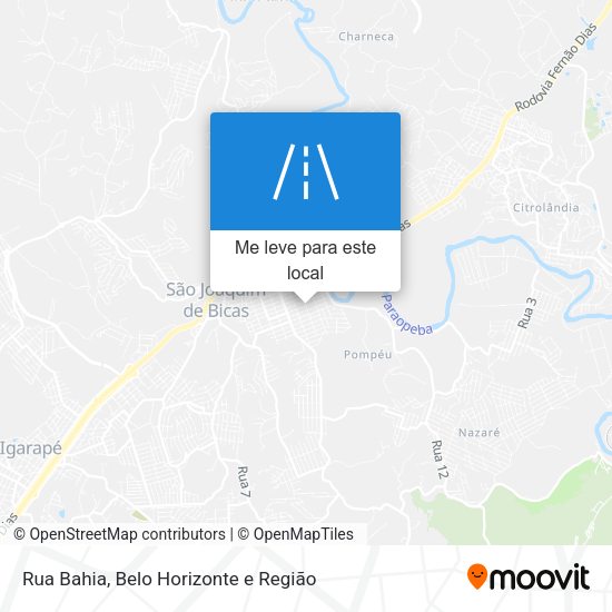 Rua Bahia mapa
