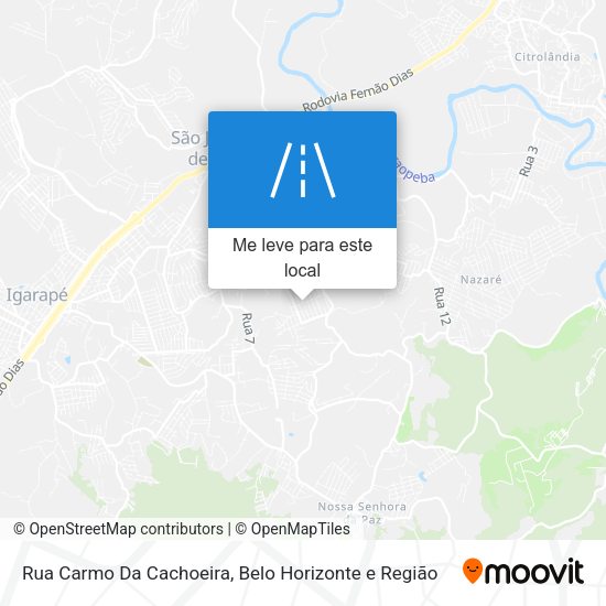 Rua Carmo Da Cachoeira mapa