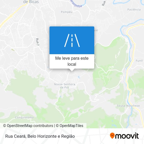 Rua Ceará mapa