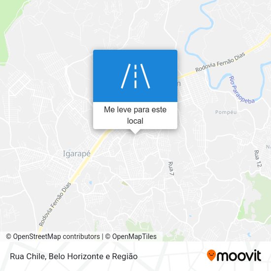 Rua Chile mapa