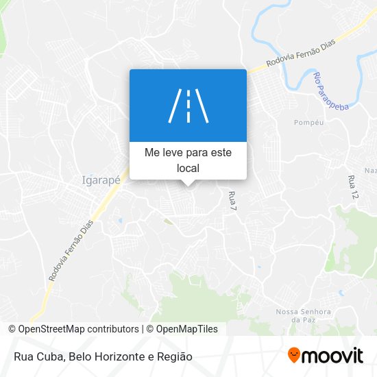 Rua Cuba mapa