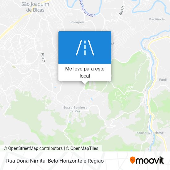 Rua Dona Nimita mapa