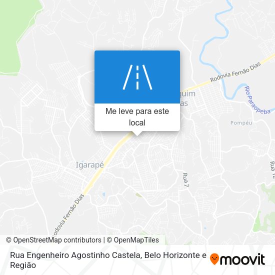 Rua Engenheiro Agostinho Castela mapa