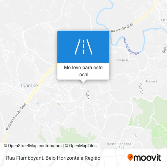 Rua Flamboyant mapa