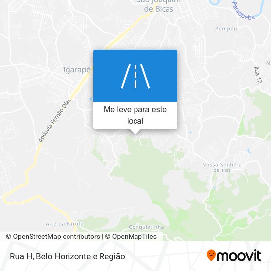 Rua H mapa