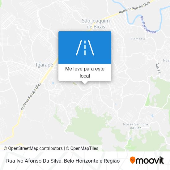Rua Ivo Afonso Da Silva mapa