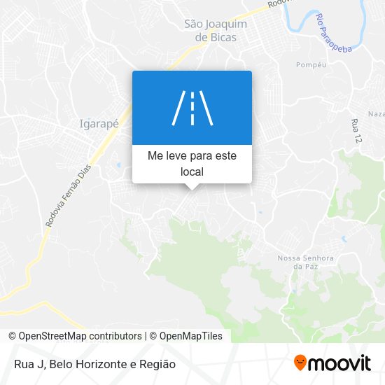 Rua J mapa