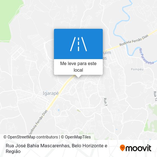Rua José Bahia Mascarenhas mapa