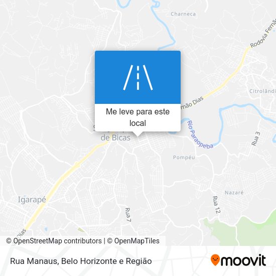 Rua Manaus mapa