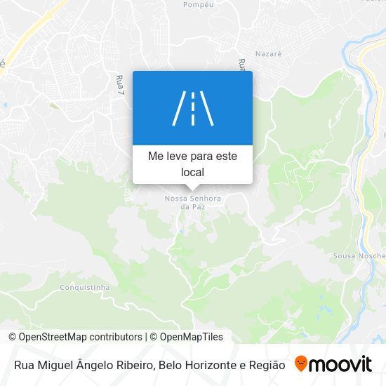 Rua Miguel Ângelo Ribeiro mapa