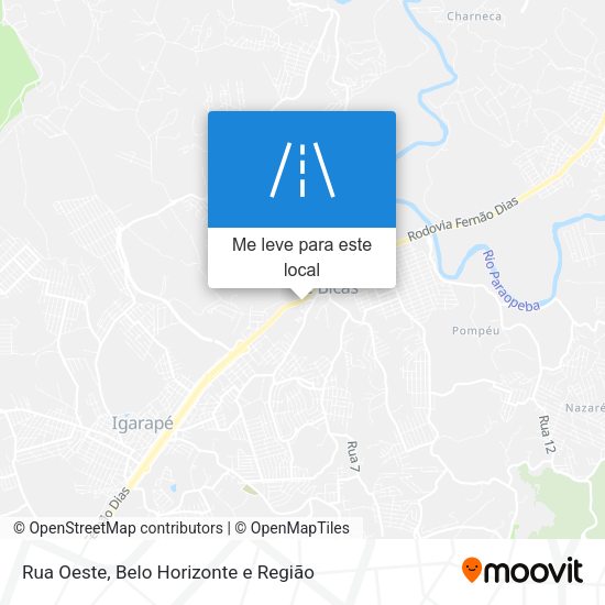 Rua Oeste mapa