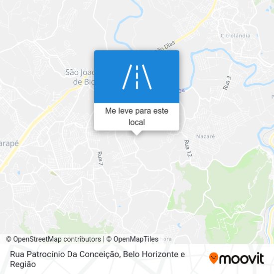 Rua Patrocínio Da Conceição mapa