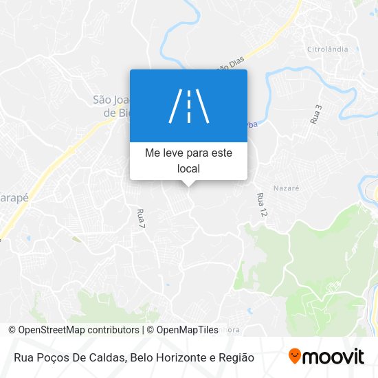 Rua Poços De Caldas mapa
