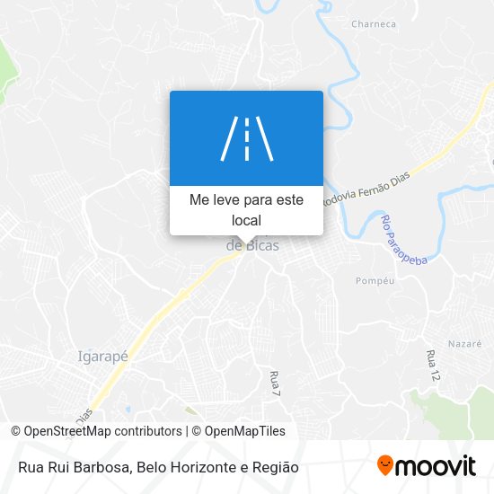 Rua Rui Barbosa mapa