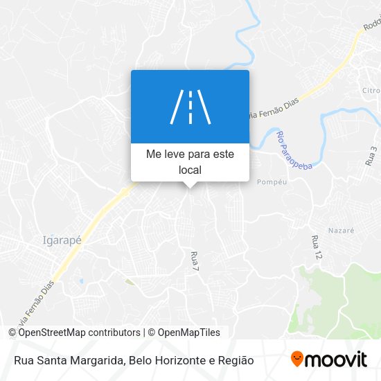 Rua Santa Margarida mapa
