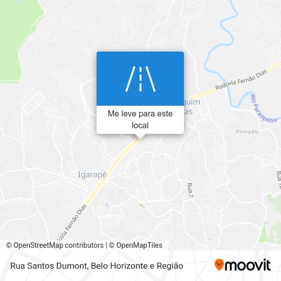 Rua Santos Dumont mapa
