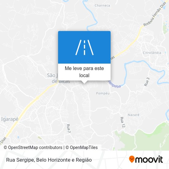 Rua Sergipe mapa