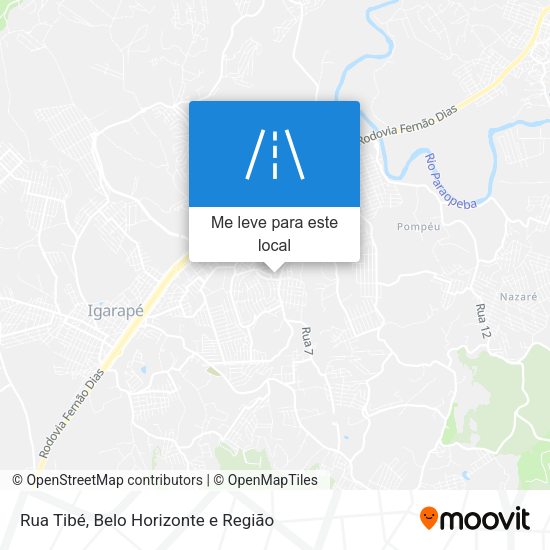 Rua Tibé mapa