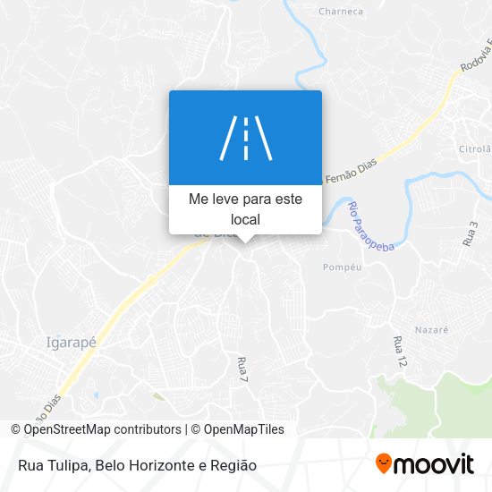 Rua Tulipa mapa