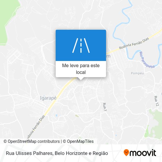Rua Ulisses Palhares mapa