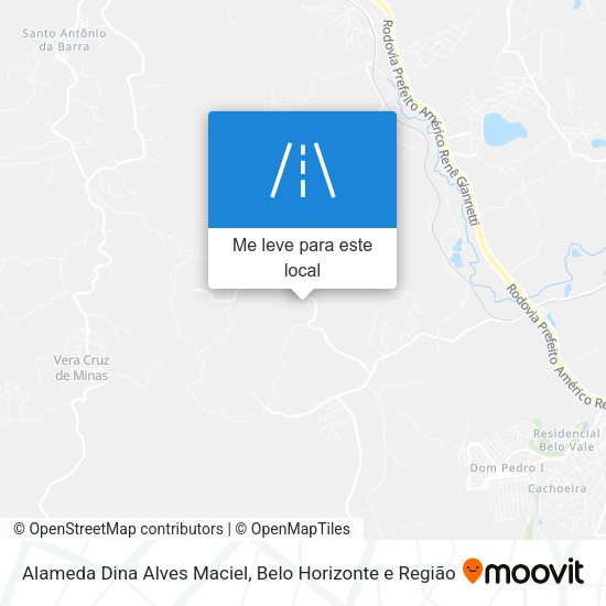 Alameda Dina Alves Maciel mapa