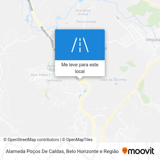 Alameda Poços De Caldas mapa