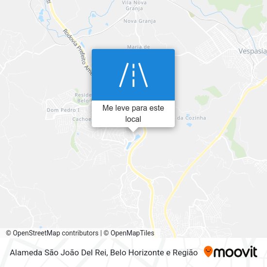 Alameda São João Del Rei mapa