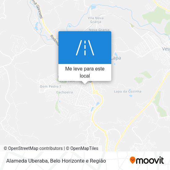 Alameda Uberaba mapa