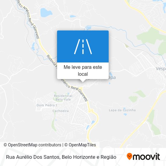 Rua Aurélio Dos Santos mapa
