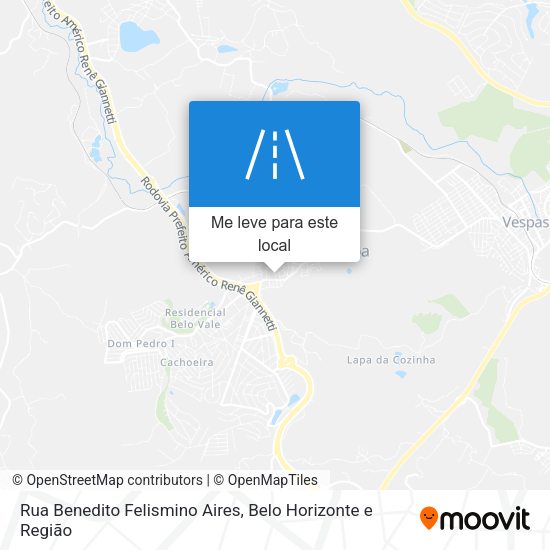 Rua Benedito Felismino Aires mapa