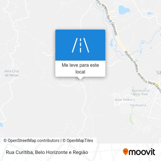 Rua Curitiba mapa