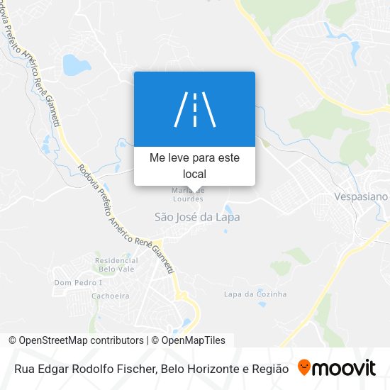 Rua Edgar Rodolfo Fischer mapa