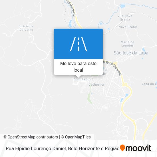 Rua Elpídio Lourenço Daniel mapa